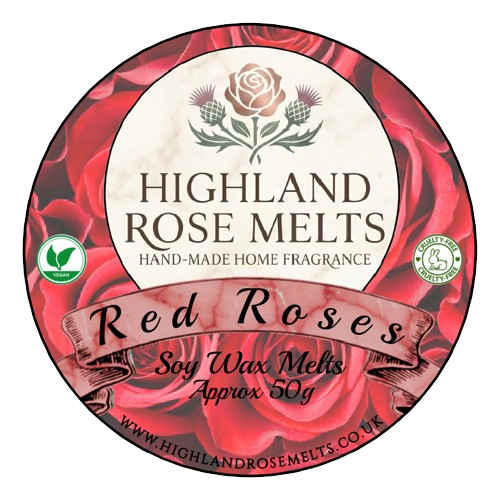 Red Roses Wax Melt Pot