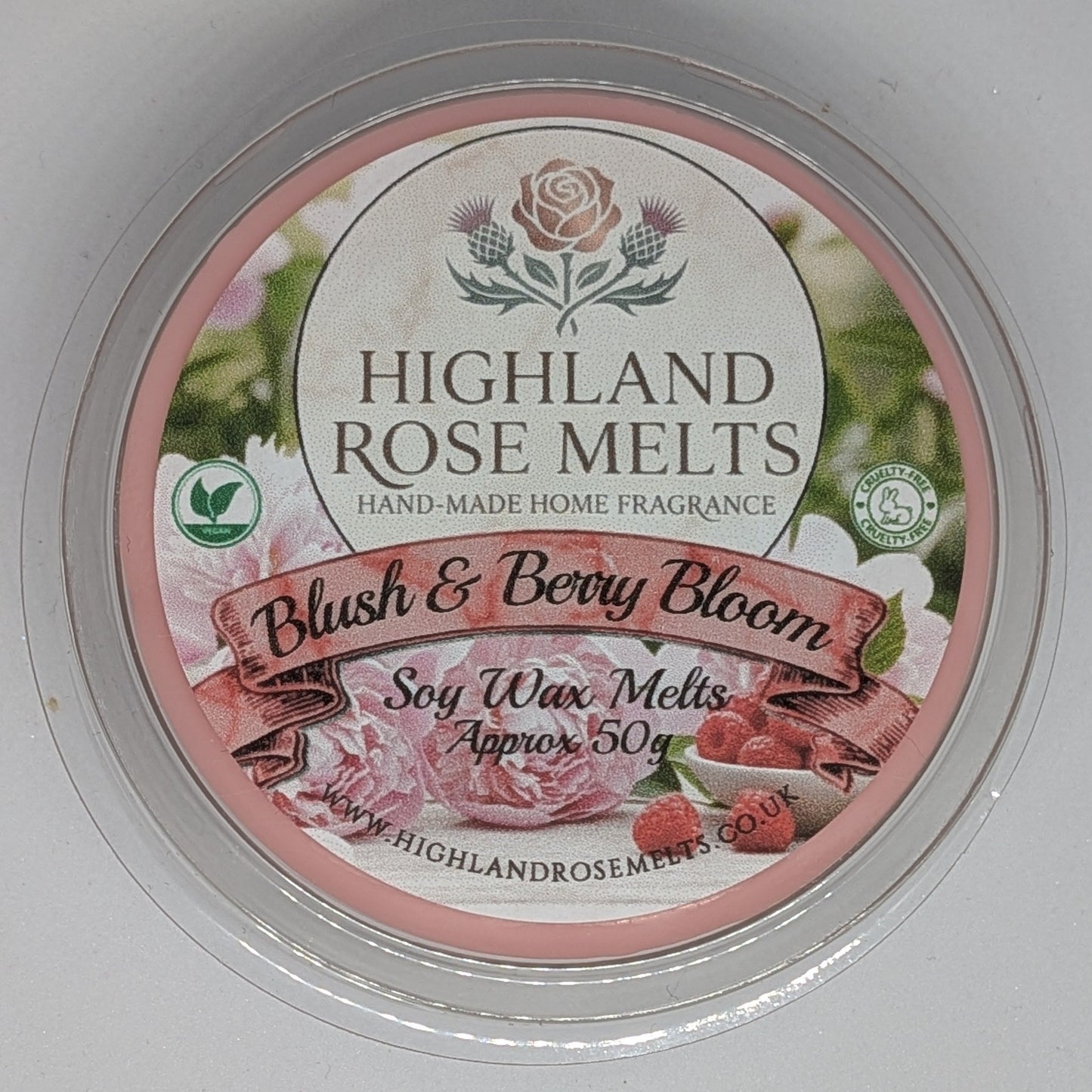 Blush and Berry Bloom Wax Melt Pot