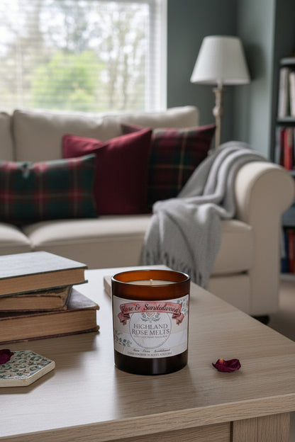 Rose and Sandalwood | 220g Hand-Poured Soy Candle