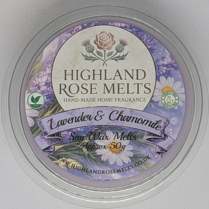 Lavender and Chamomile Wax Melt Pot