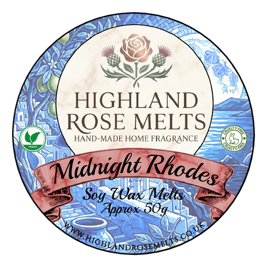 Midnight Rhodes Wax Melt Pot