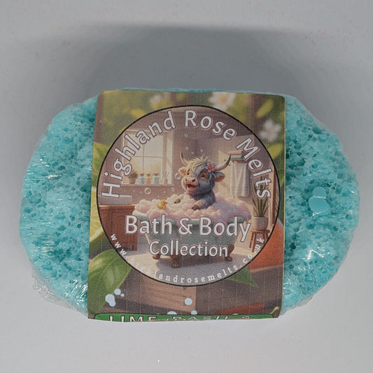 LIME BASIL AND MANDARIN MINI SCENTED SOAP SPONGE