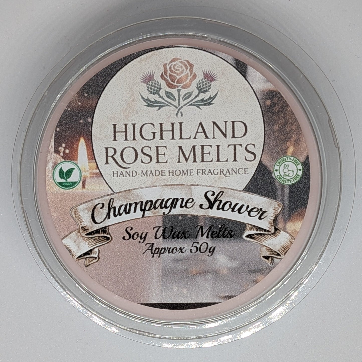 Champagne Shower Wax Melt Pot
