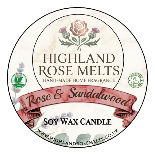 Rose and Sandalwood | 220g Hand-Poured Soy Candle